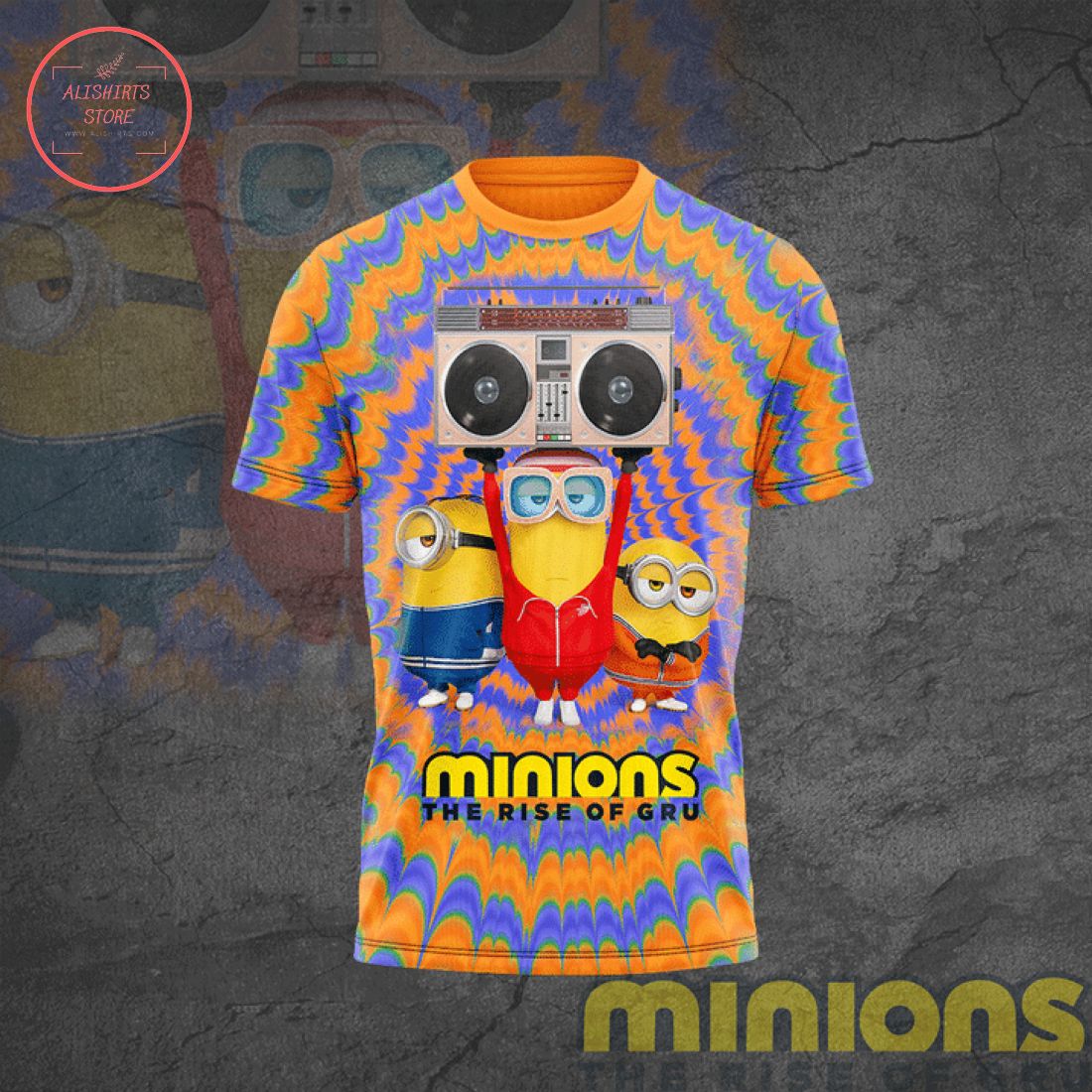 Minions The Rise of Gru Tie Dye T-Shirt