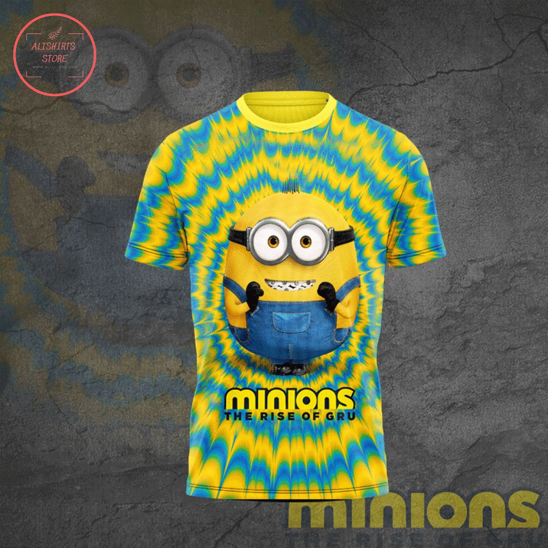 Minions The Rise of Gru Yellow Tie Dye T-Shirt