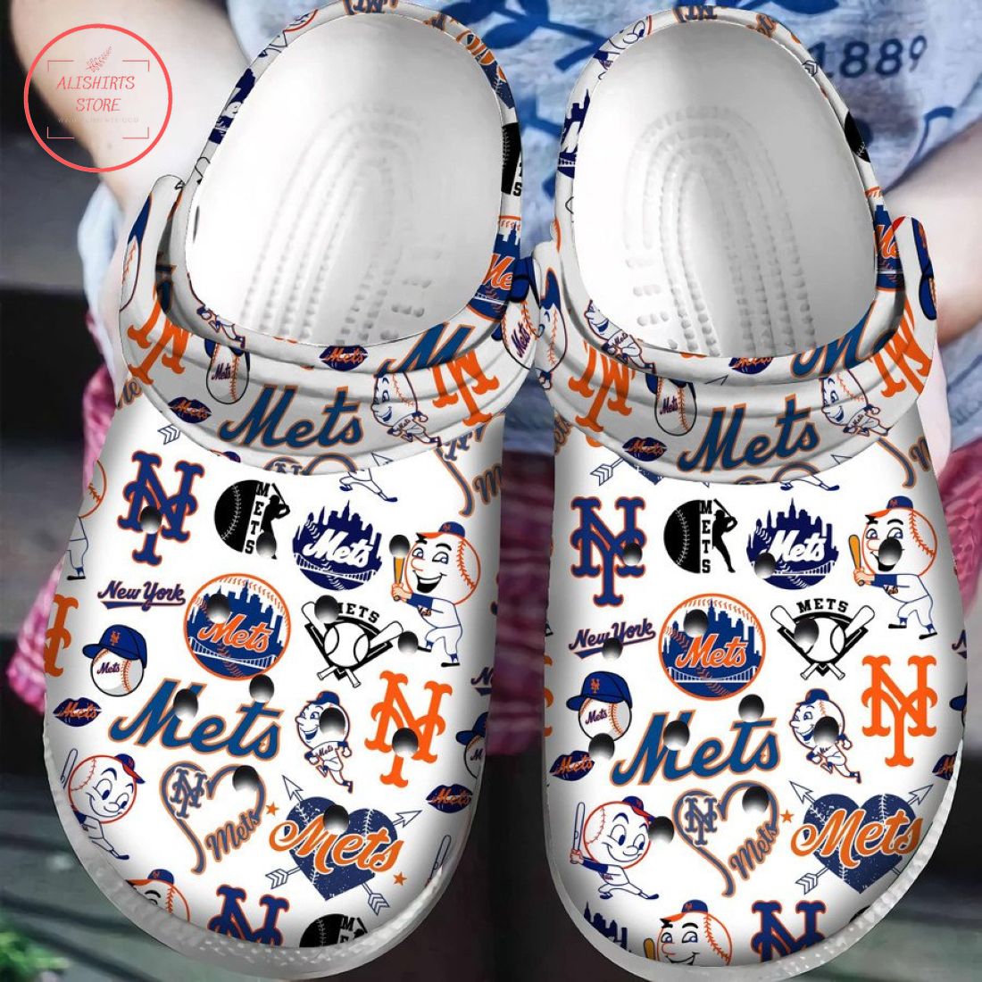 New York Mets Crocs Crocband Clog