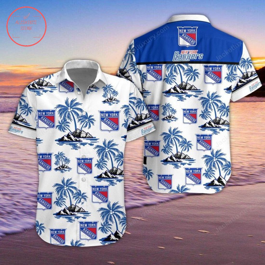 New York Rangers Hawaiian Shirt and Shorts