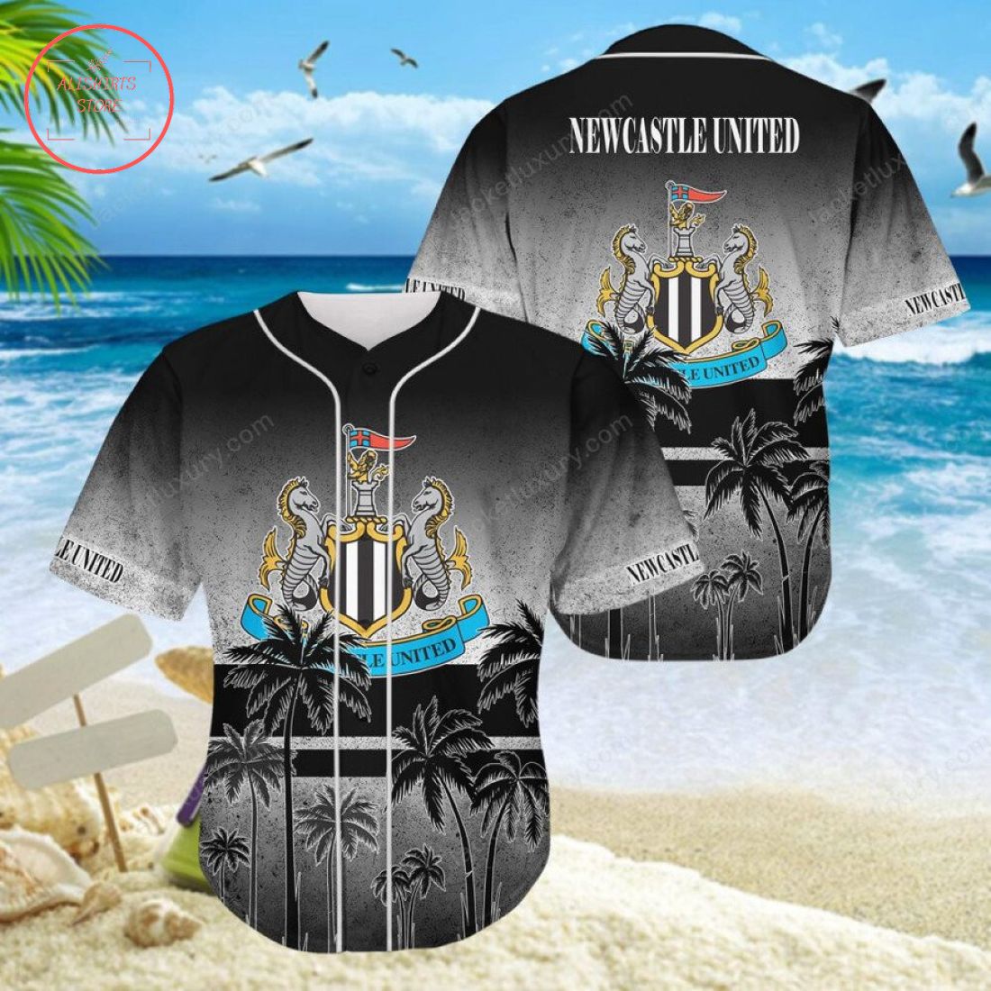 Newcastle United FC Baseball Jersey