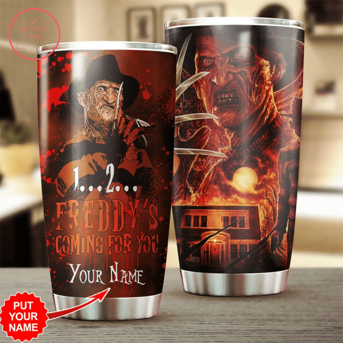 Personalized Freddy's Coming For You Halloween Tumbler