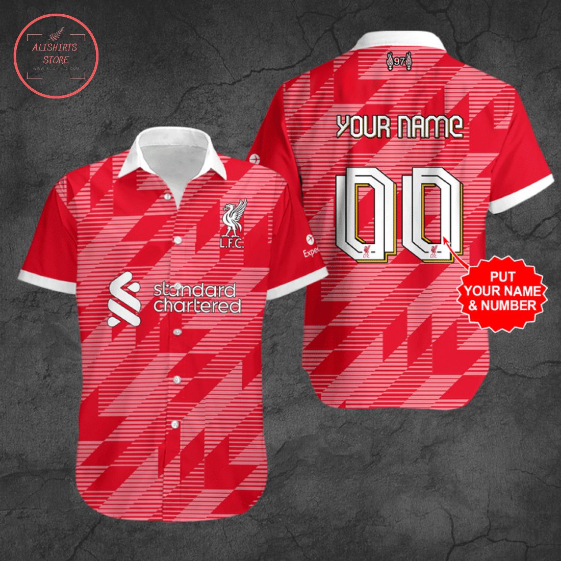 Personalized Liverpool FC Hawaiian Shirt and Shorts