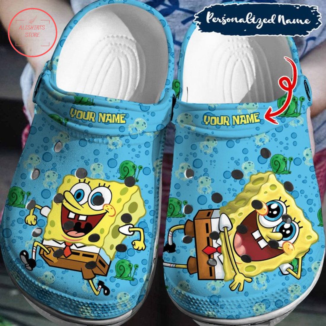 Personalized Spongebob Squarepants Crocs Crocband