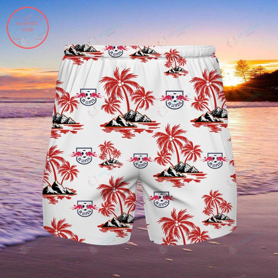 RB Leipzig Hawaiian Shirt and Shorts