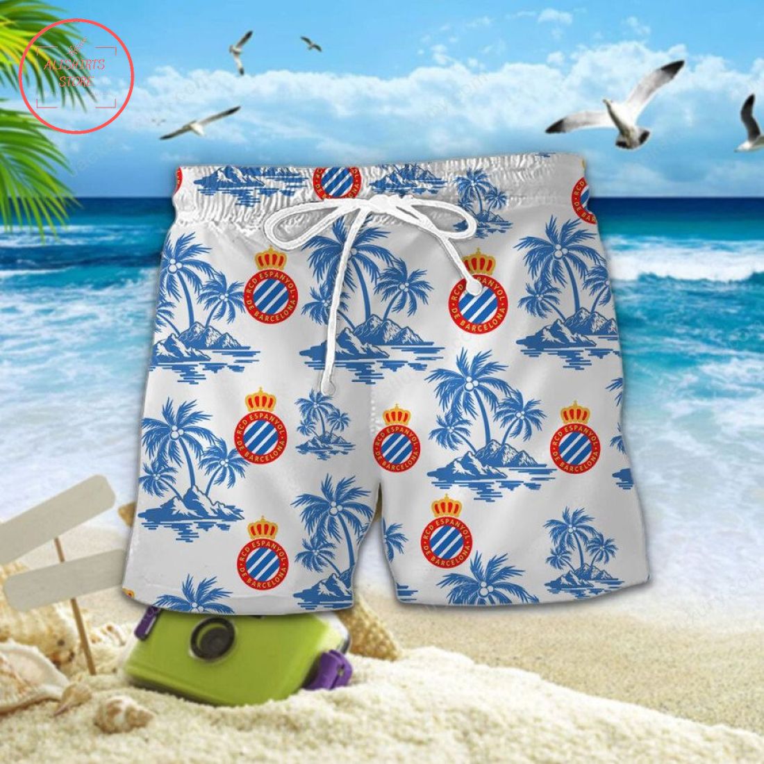 RCD Espanyol Hawaiian Shirt and Shorts