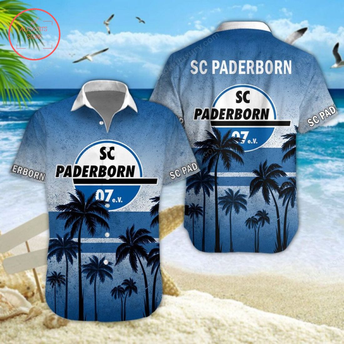 SC Paderborn Hawaiian Shirt and Shorts