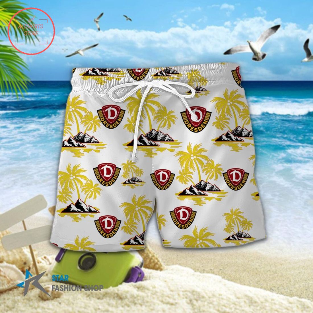 SG Dynamo Dresden Hawaiian Shirt and Beach Shorts