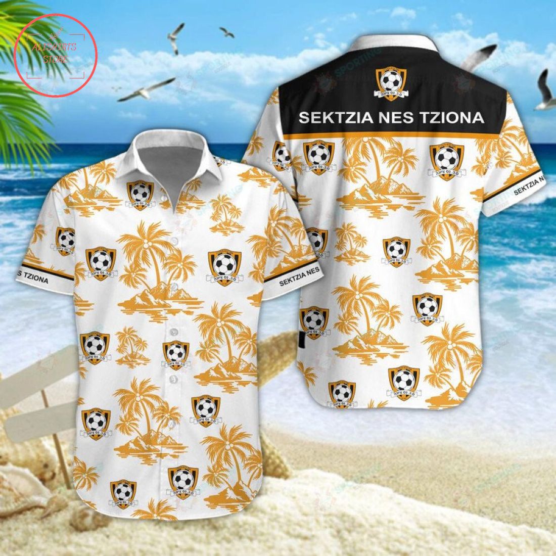 Sektzia Nes Tziona FC Hawaiian Shirt and Shorts