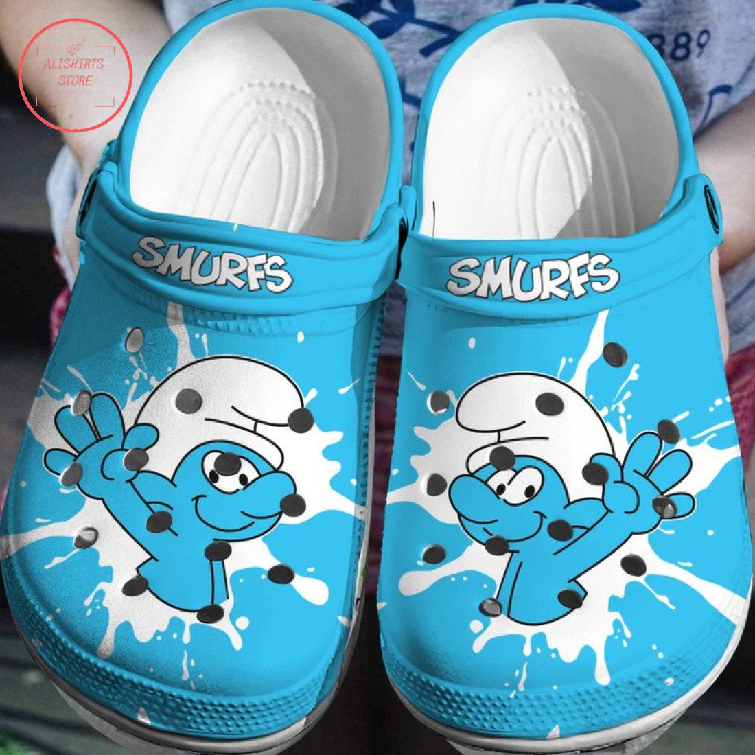 Smurf Blue Crocs Crocband Shoes