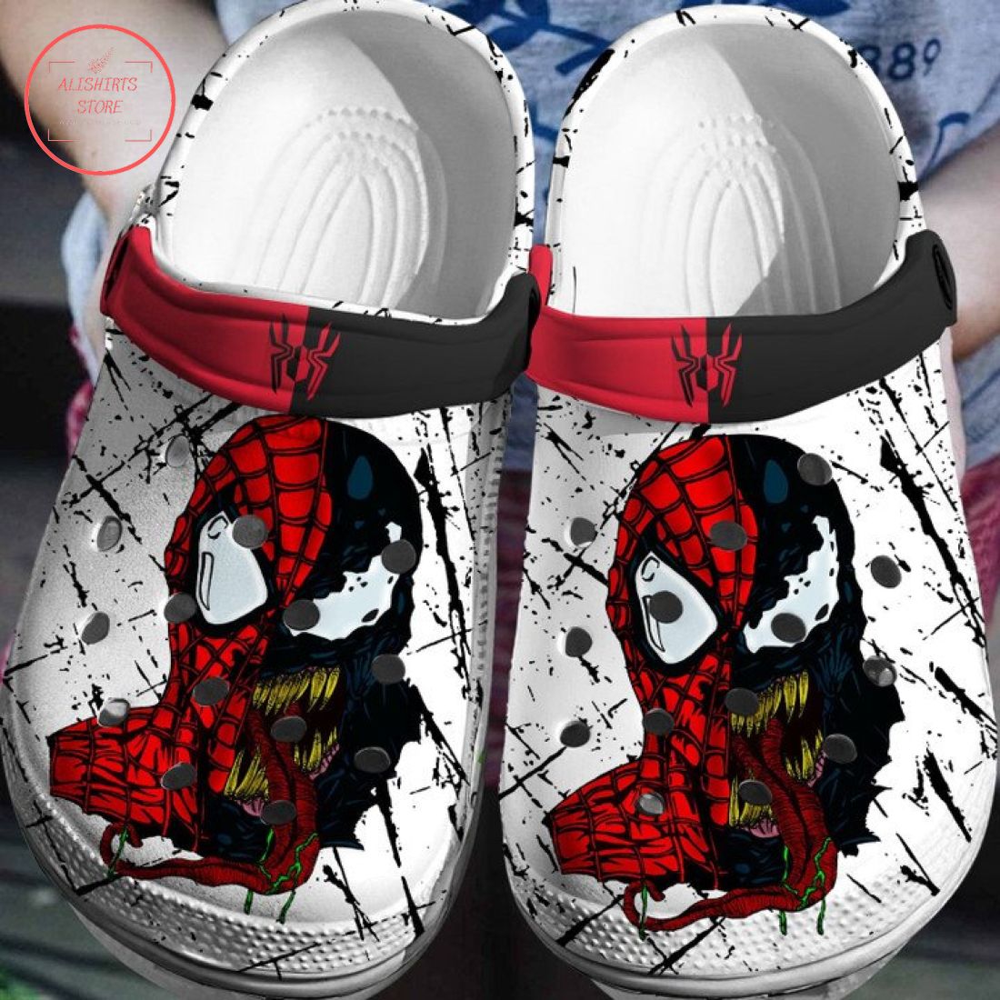 Spiderman and Venom Crocs Crocband Shoes