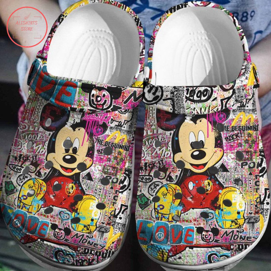 The Life is Beautiful Mickey Mouse Crocs Crocband