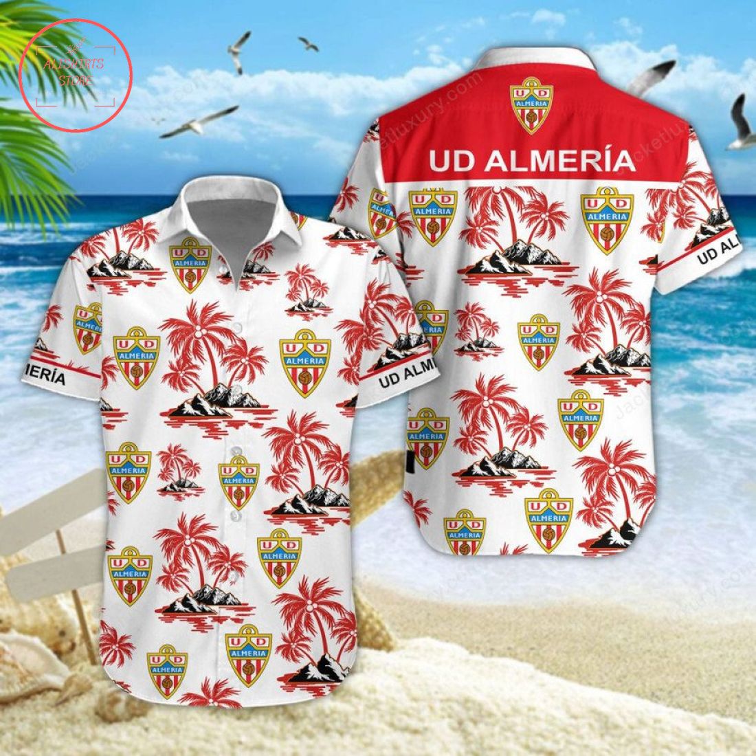 UD Almeria Hawaiian Shirt and Shorts