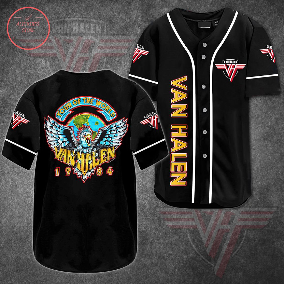 Van Halen Eagle Baseball Jersey