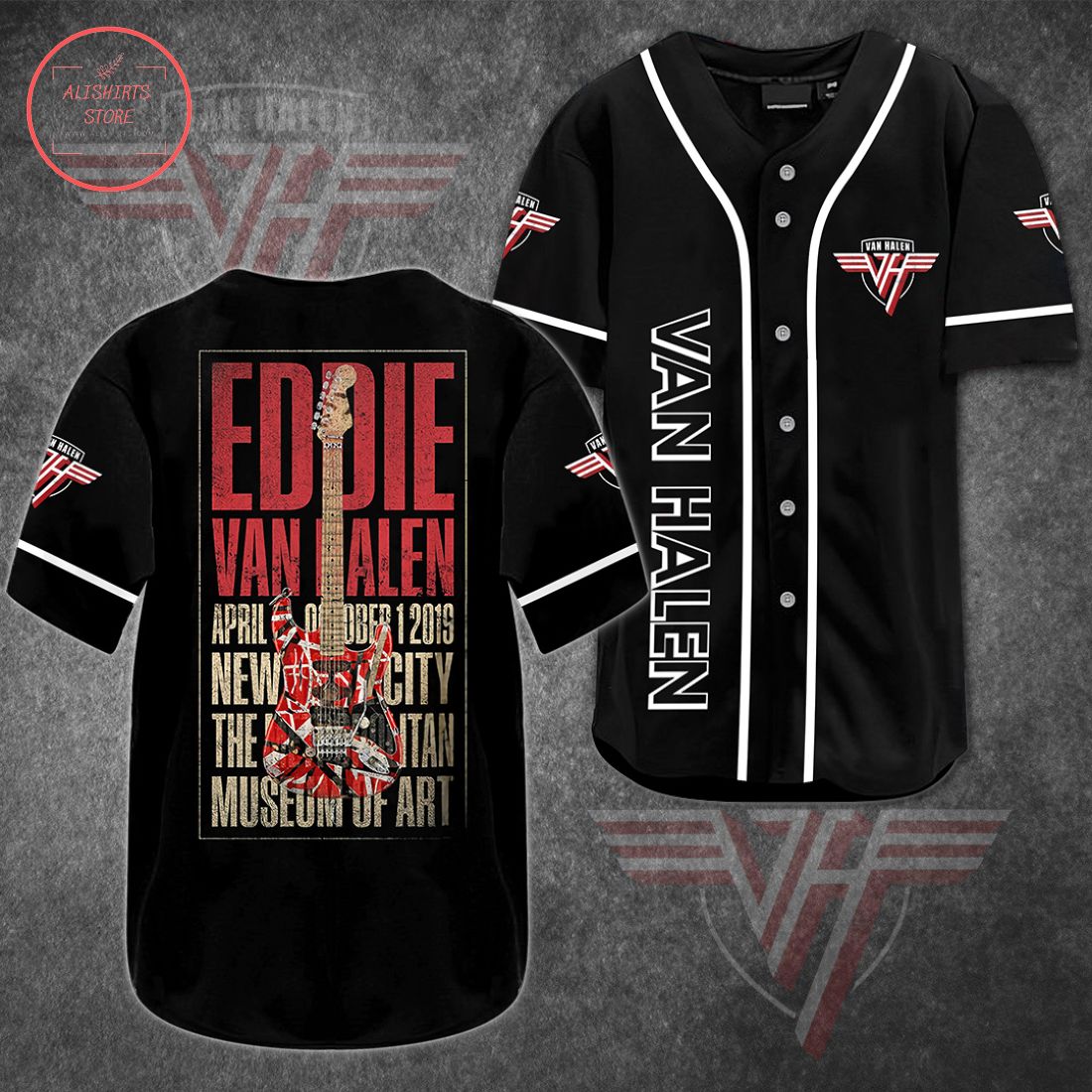 Van Halen Guitar Baseball Jersey