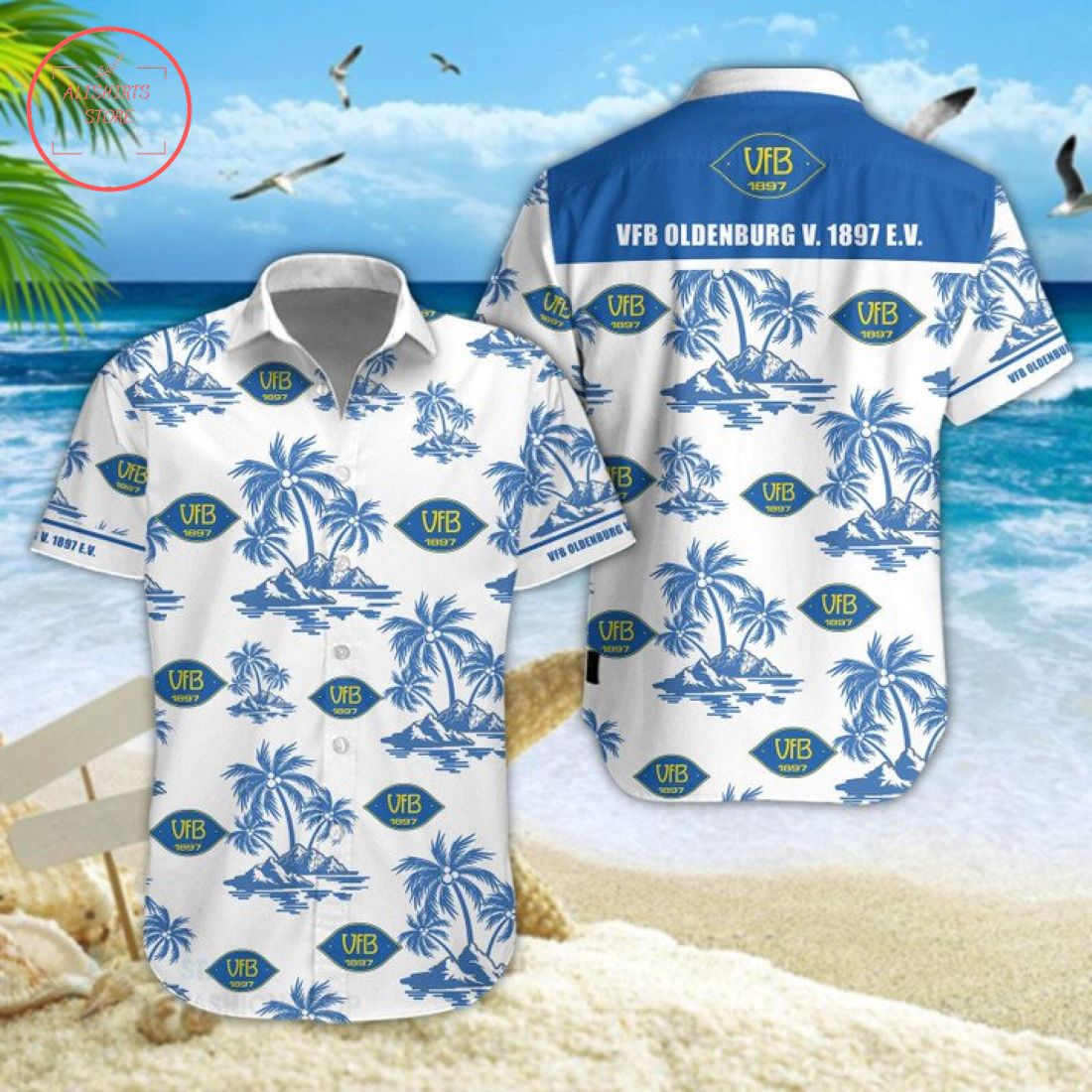 VfB Oldenburg Hawaiian Shirt and Beach Shorts