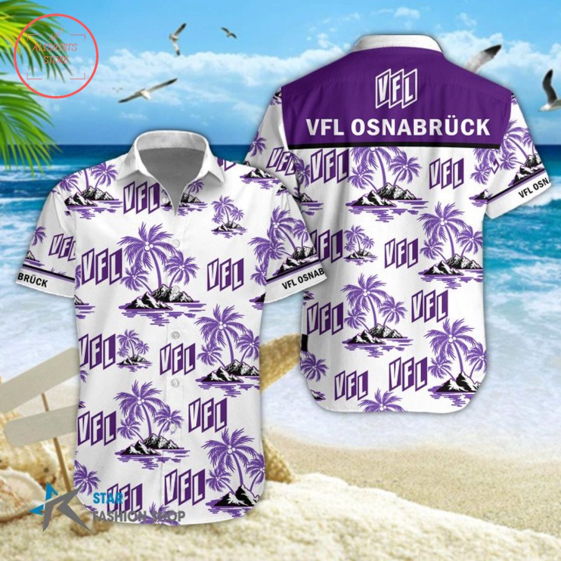 VfL Osnabruck Hawaiian Shirt and Beach Shorts