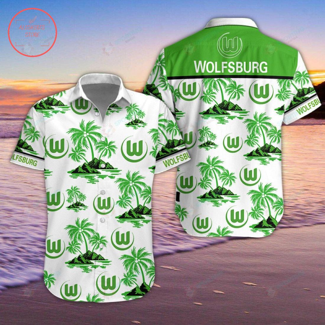 VfL Wolfsburg Hawaiian Shirt and Shorts