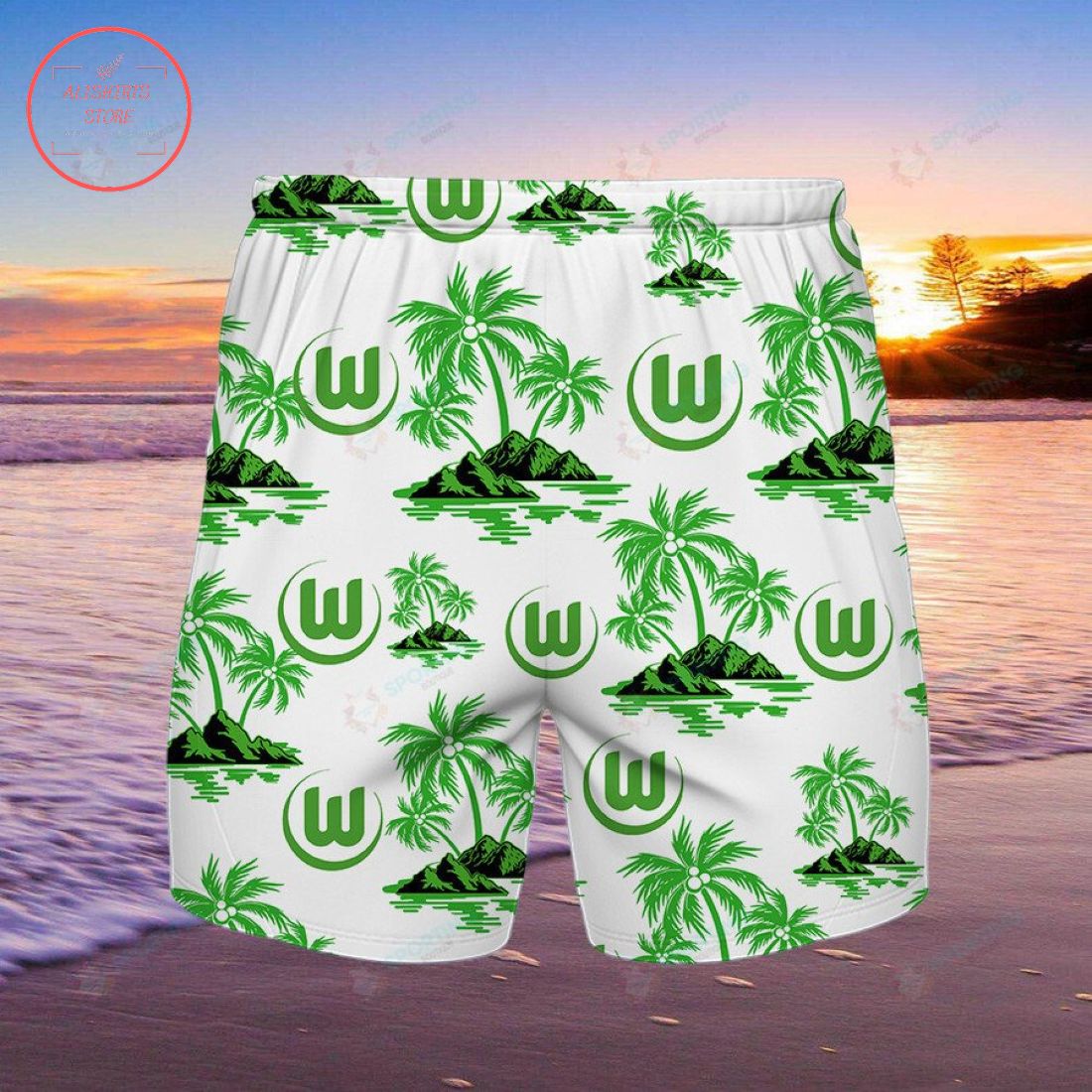 VfL Wolfsburg Hawaiian Shirt and Shorts