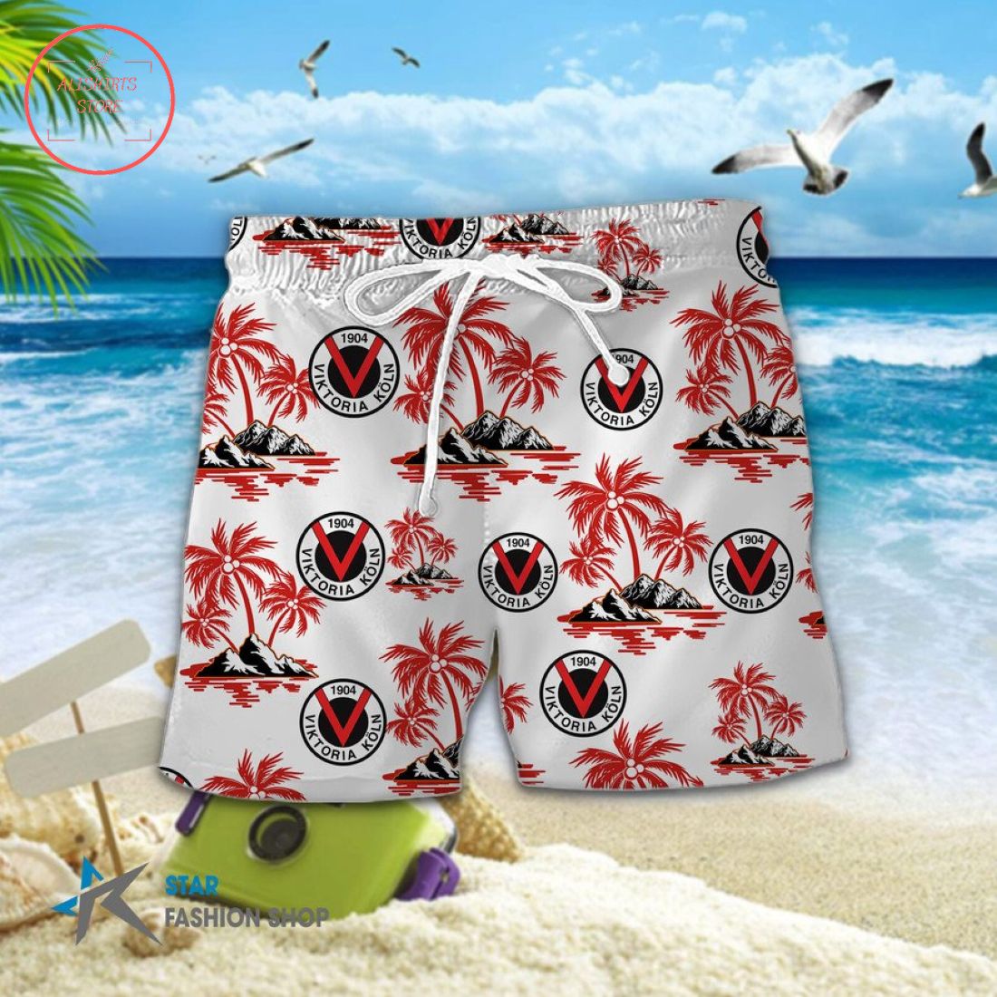 Viktoria Koln Hawaiian Shirt and Beach Shorts