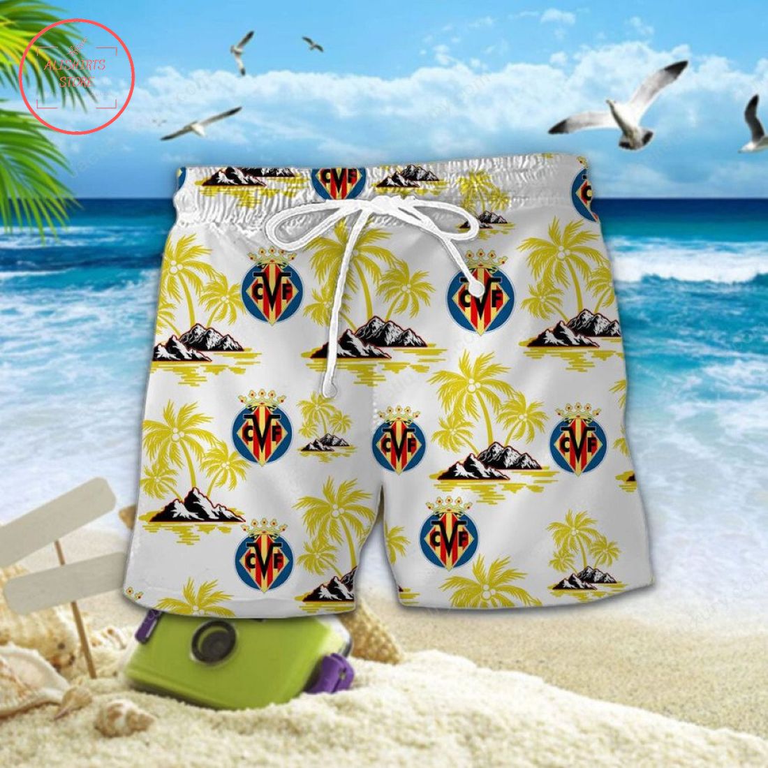 Villarreal CF Hawaiian Shirt and Shorts