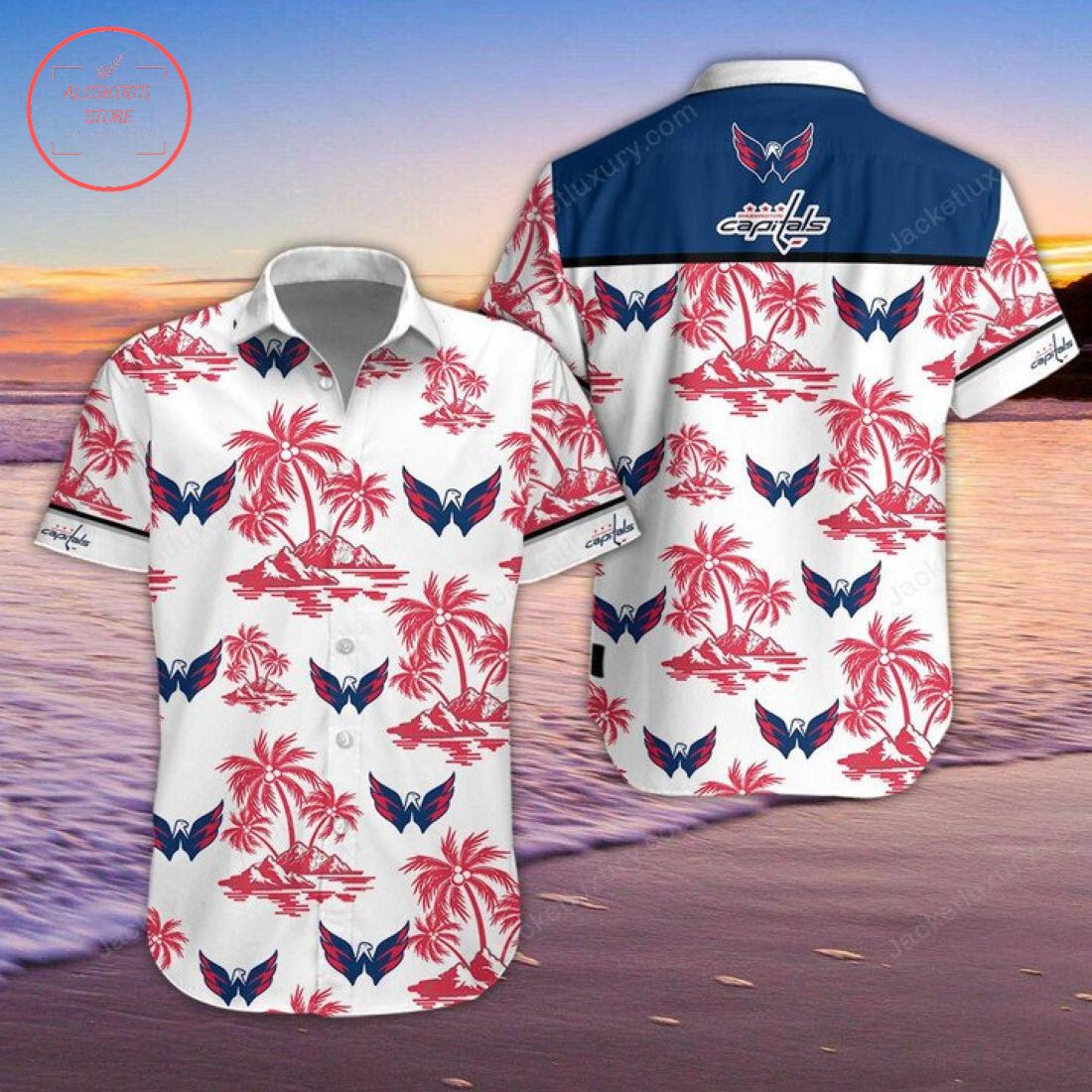 Washington Capitals Hawaiian Shirt and Shorts
