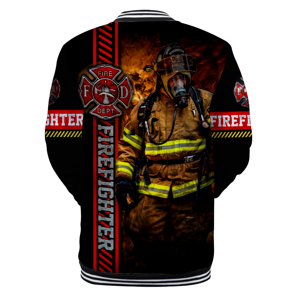 Brave Firefighter Baseball jacket 3D All Over Printed Shirts TNA10132003