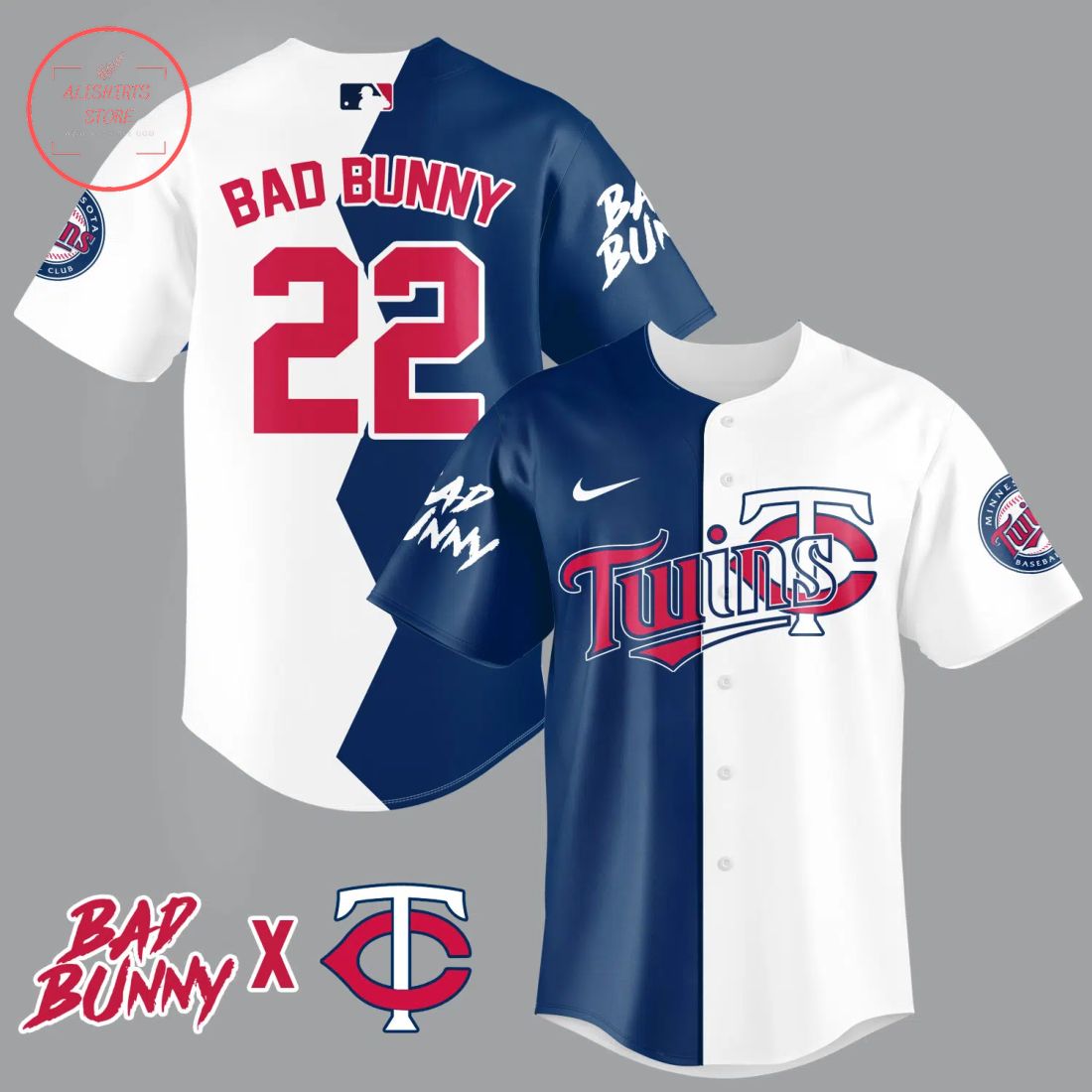 Bad Bunny Minnesota Twins Baseball Jersey