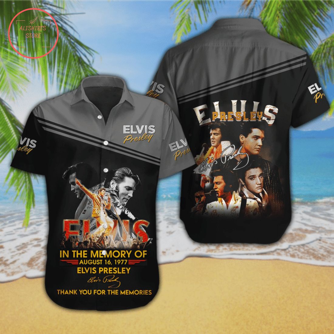 Elvis Presley Thank You For The Memories Hawaiian Shirt