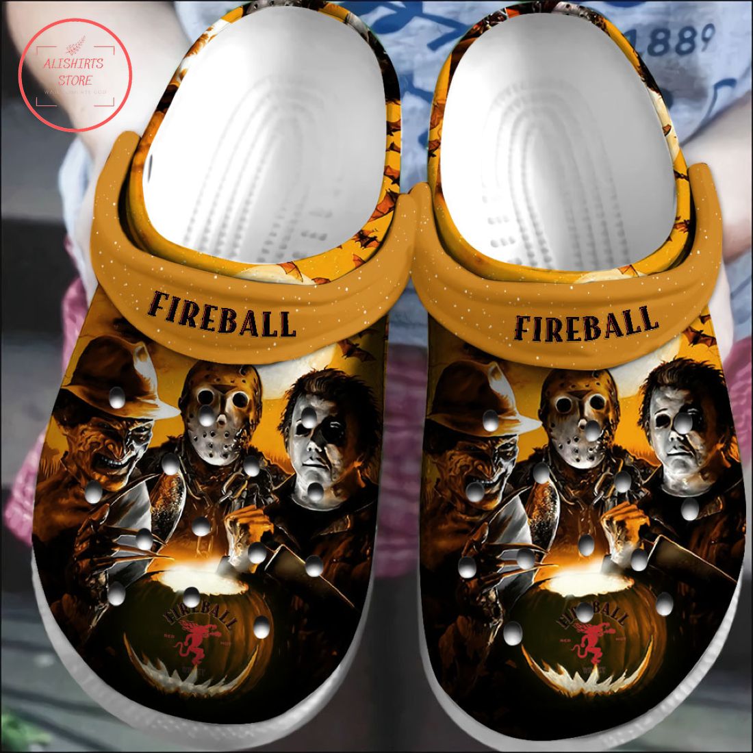 Fireball Halloween Crocs Crocband Clog