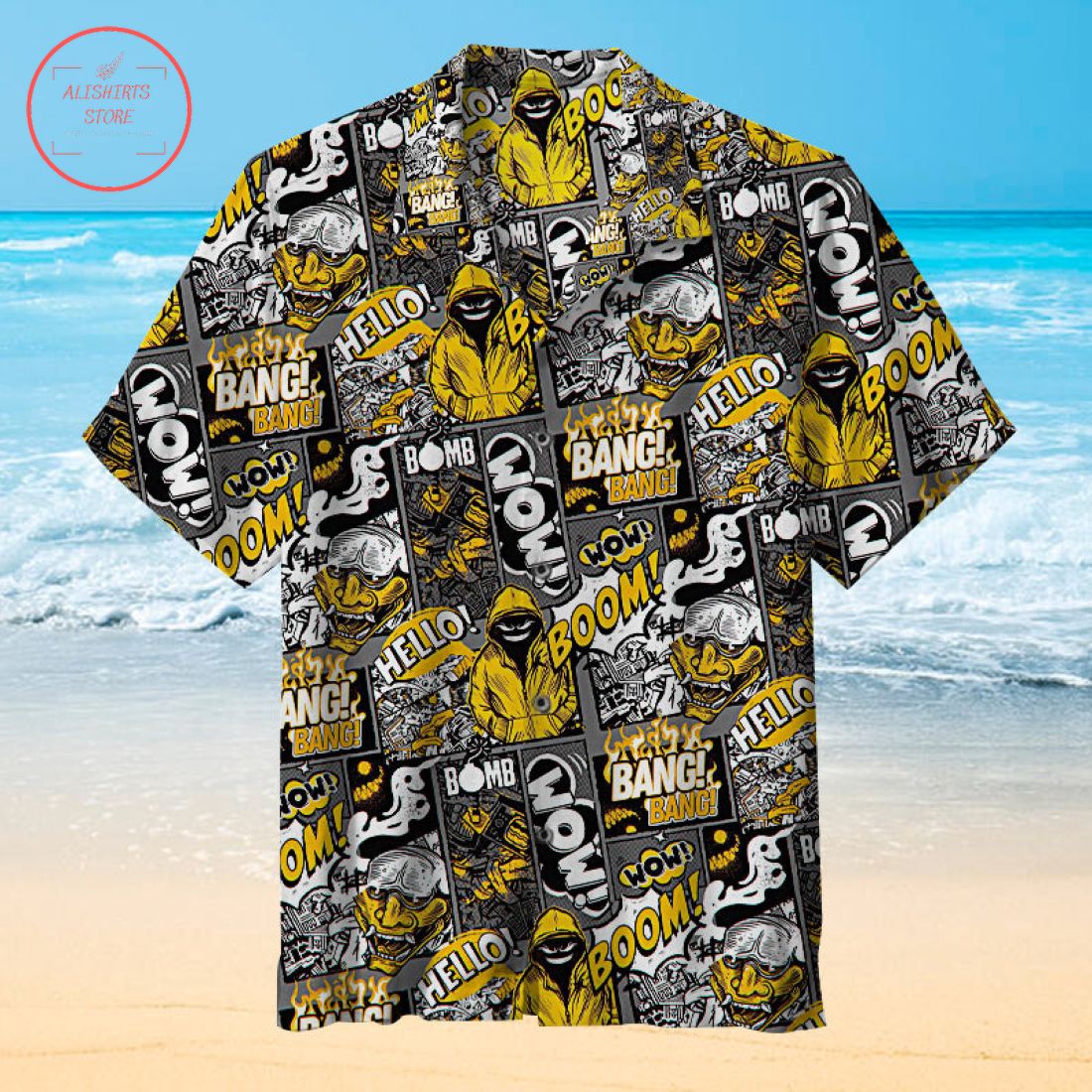 Hello Boom Wow Bang Hawaiian Shirt