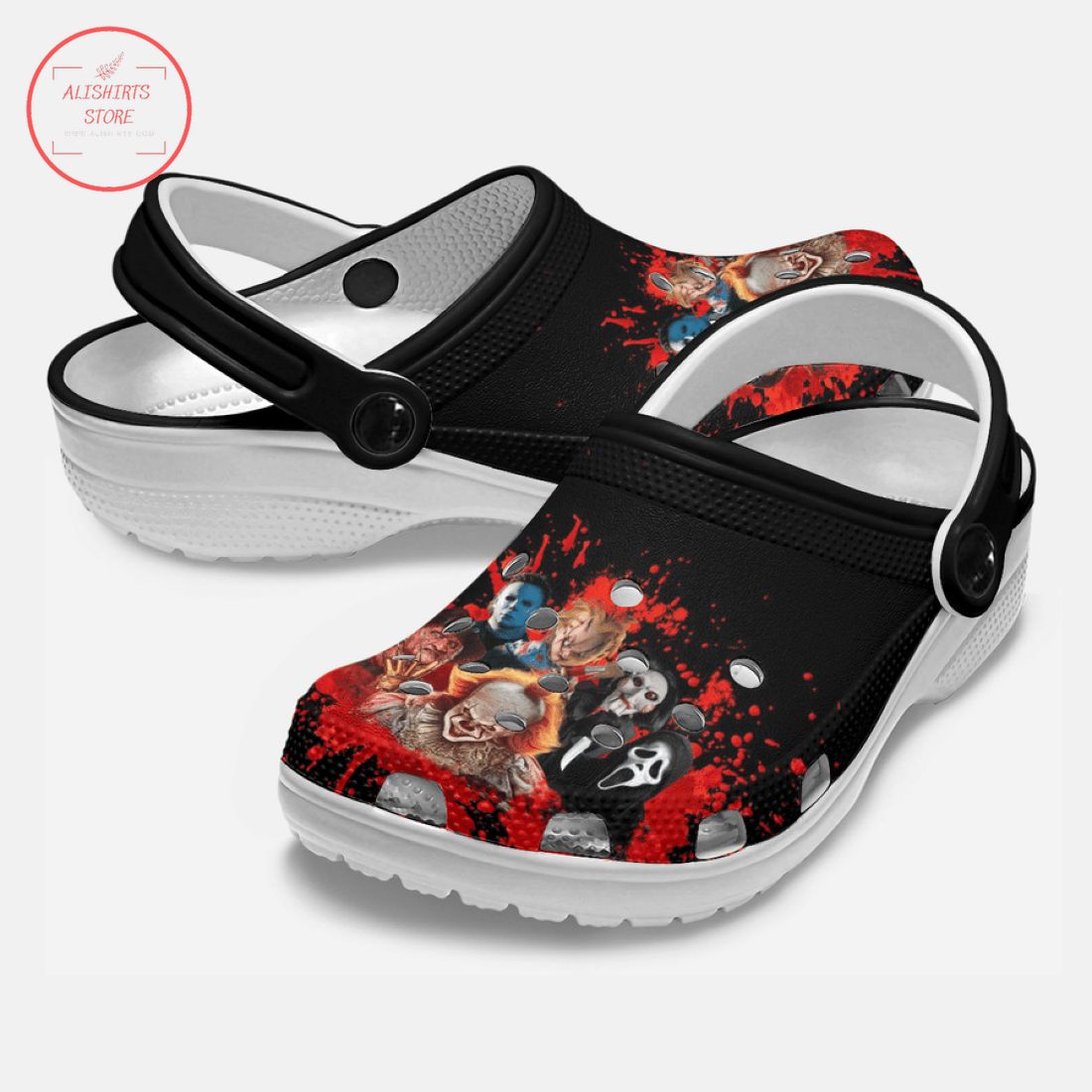 Horror Characters Halloween Crocs Crocband Clog