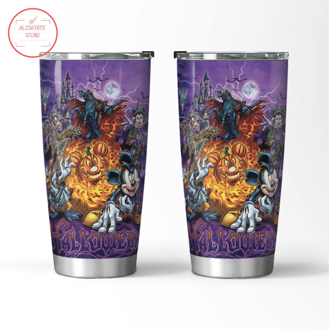 Horror Characters Halloween Tumbler