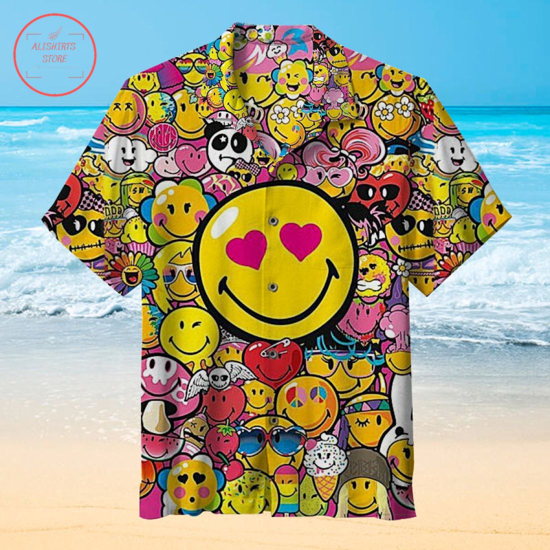 I Like Smiley Emoji Hawaiian Shirt