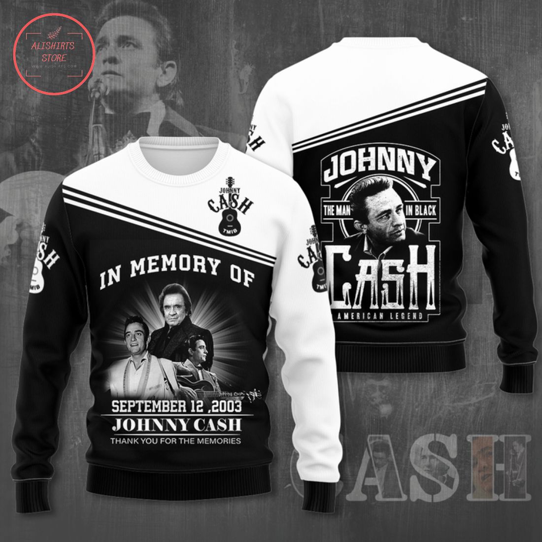 Johnny Cash American Legend All Over Printed Shirt