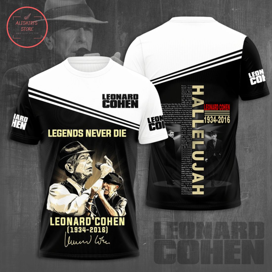 Leonard Cohen Legends Never Die All Over Printed Shirt