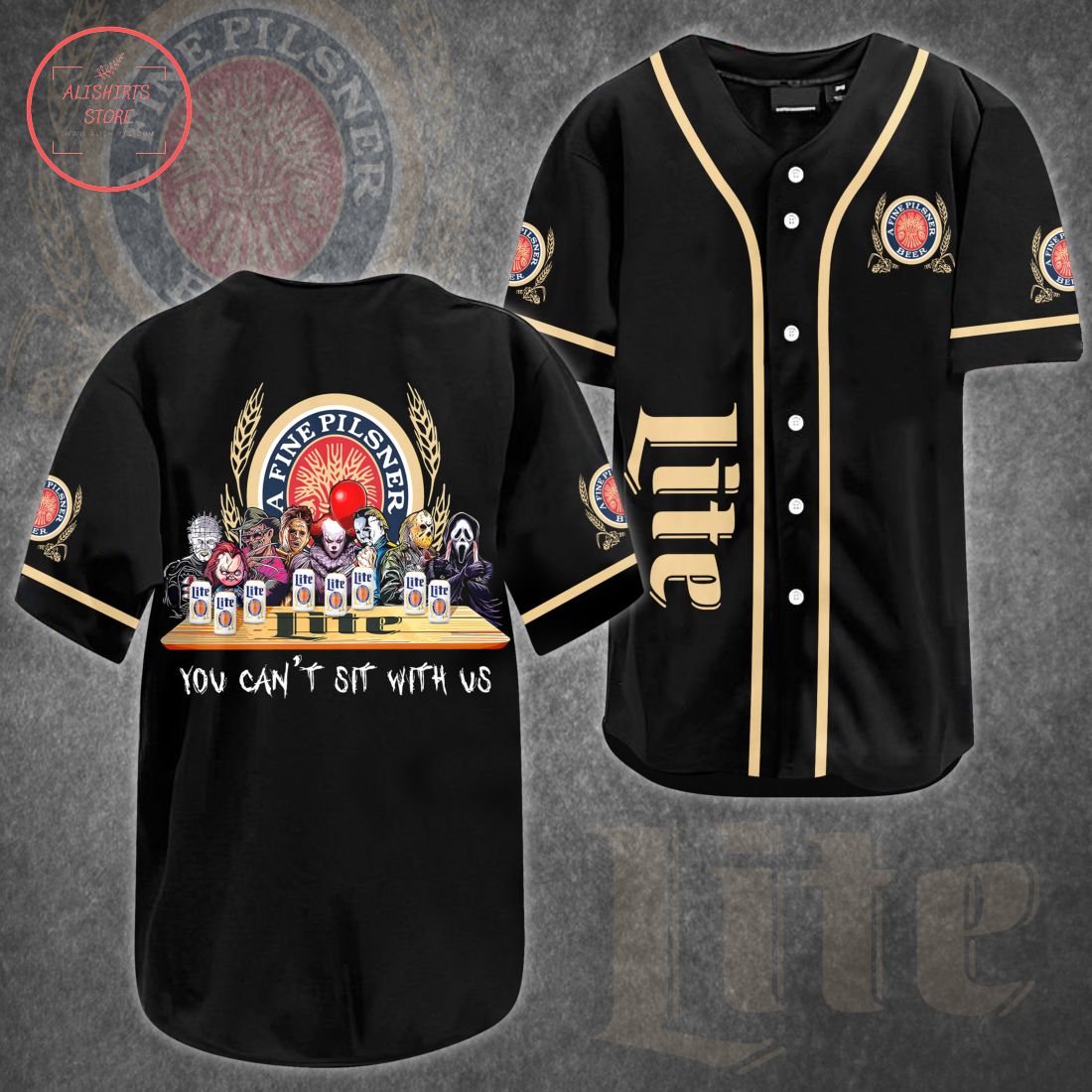 Lite Beer Horror Baseball Jersey