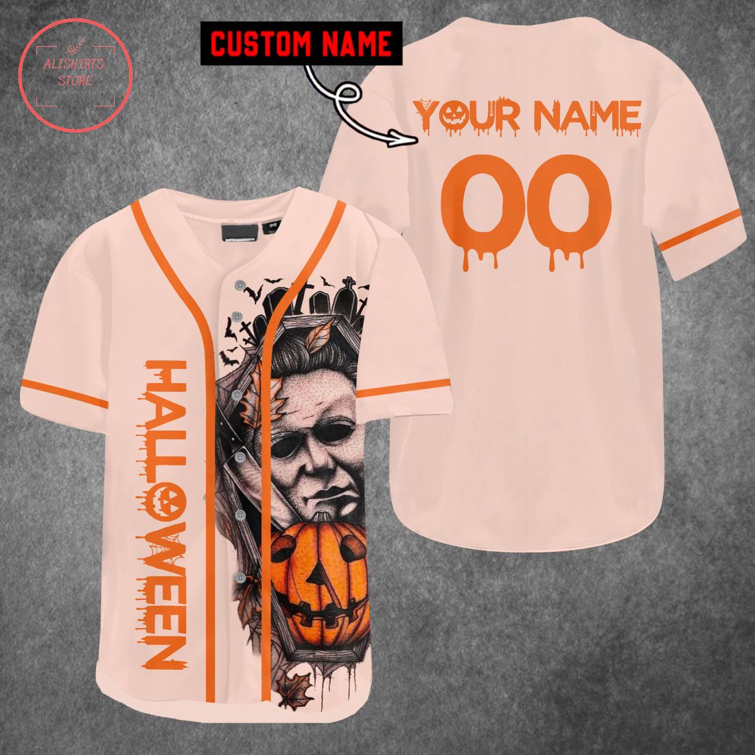 Personalized Halloween Baseball Jersey