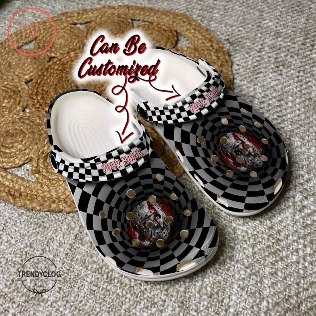 Personalized Halloween Scary Jason Voorhees Clog Shoes