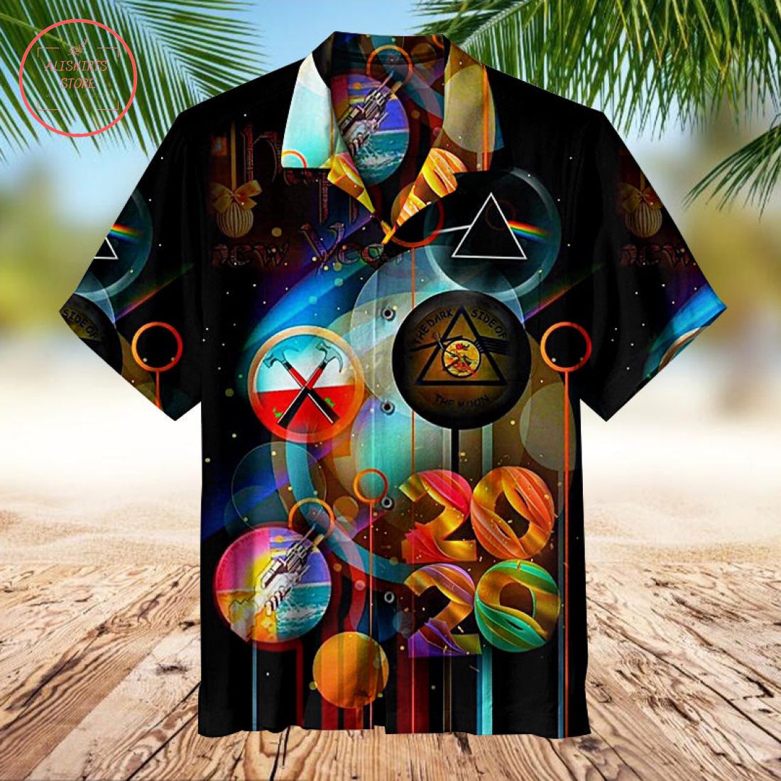 Pink Floyd Collage Hawaiian Shirt