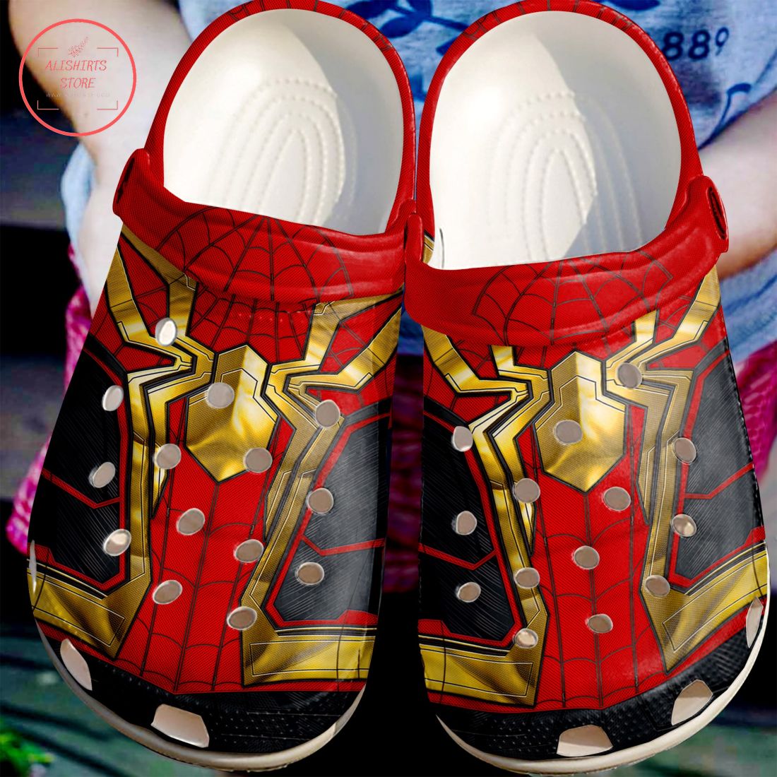 Spiderman Pattern Crocs Crocband Clog