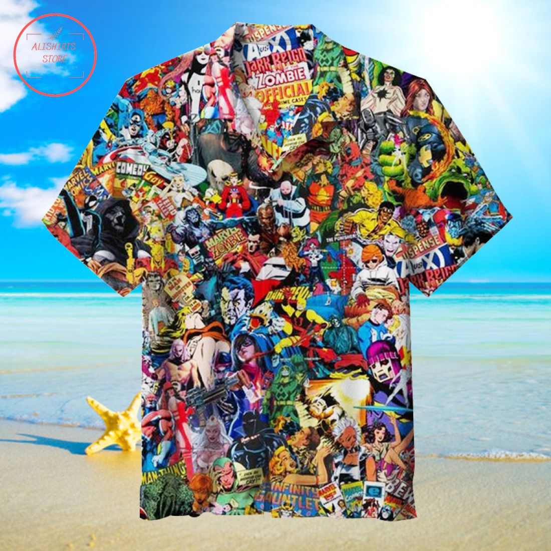 Superhero Comics Hawaiian Shirt