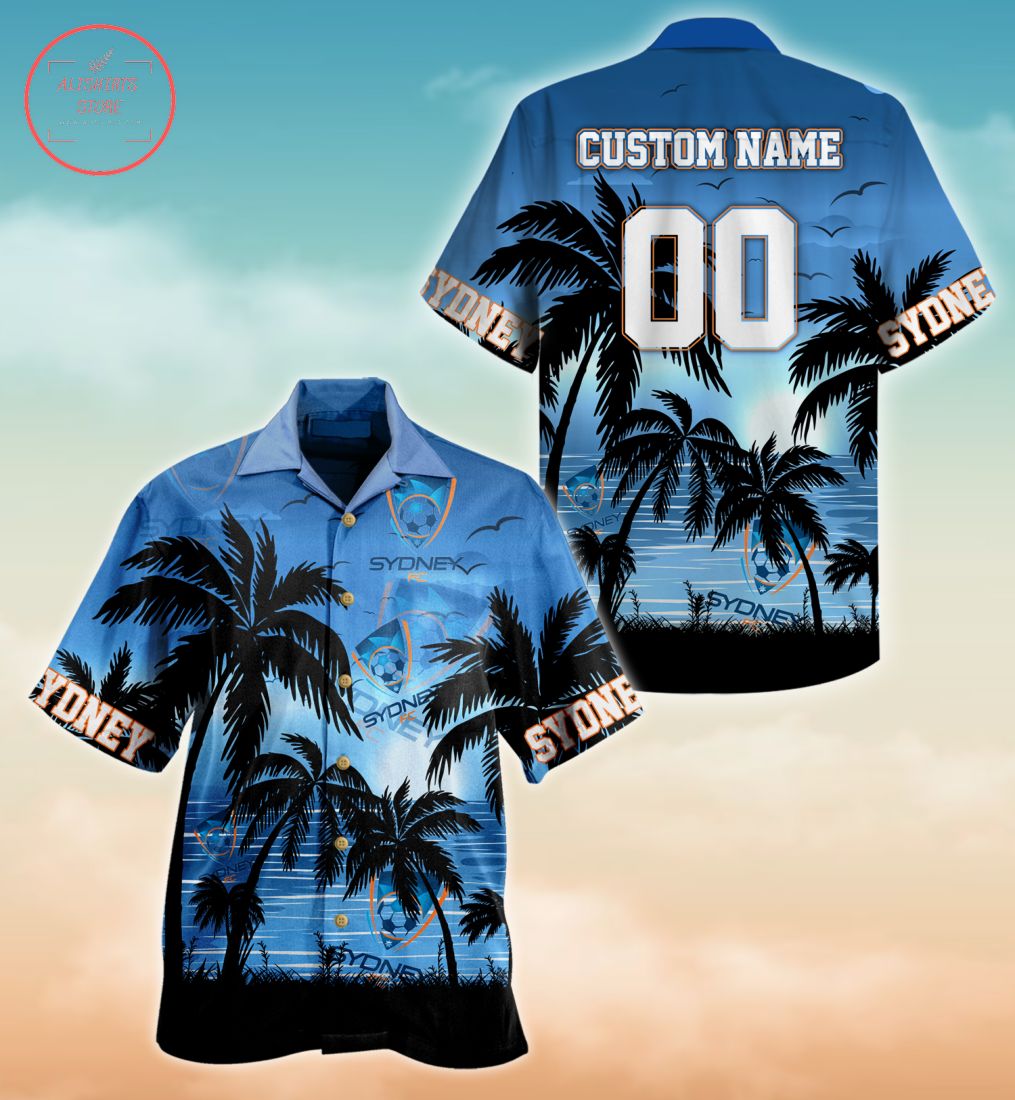 Sydney FC Customized Hawaiian Shirt