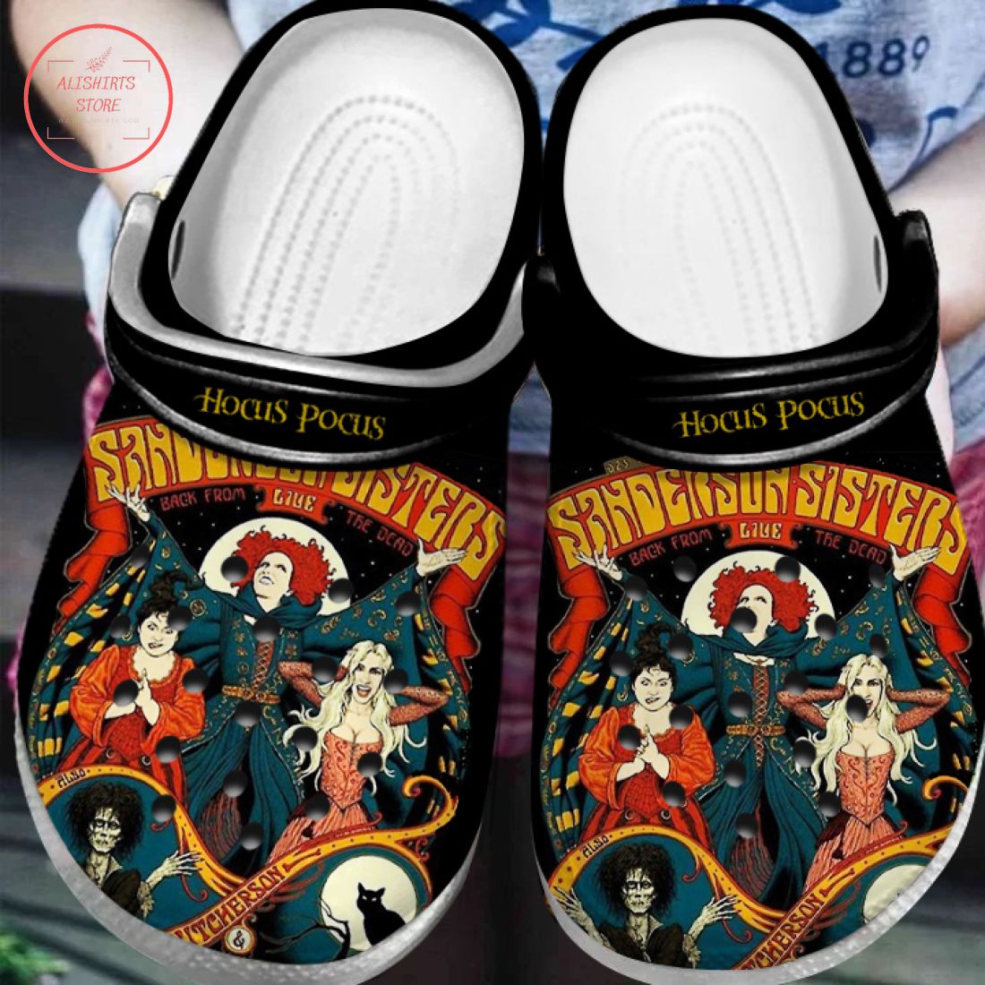 The Sanderson Sisters Hocus Pocus Crocs Crocband Clog