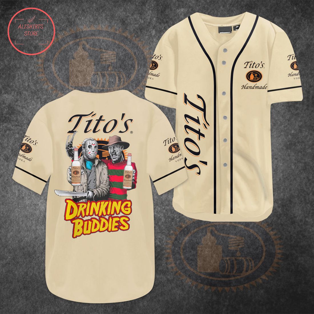 Tito's Horror Drink Buddies Baseball Jersey