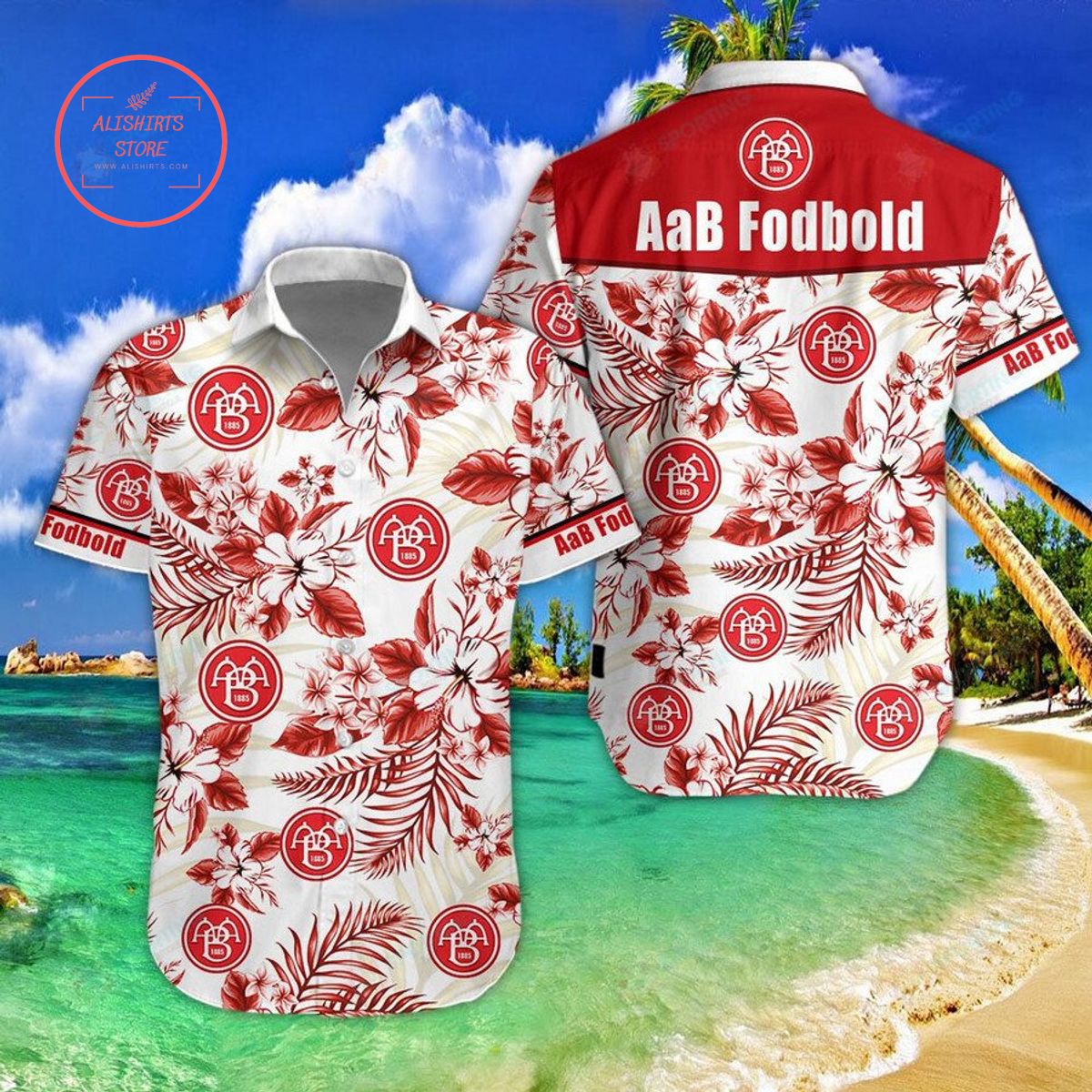 AaB Fodbold Hawaiian Shirt and Shorts