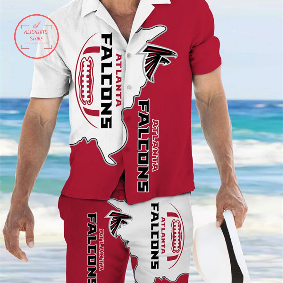 Atlanta Falcons Hawaiian Shirt And Shorts Two-Piece Suits