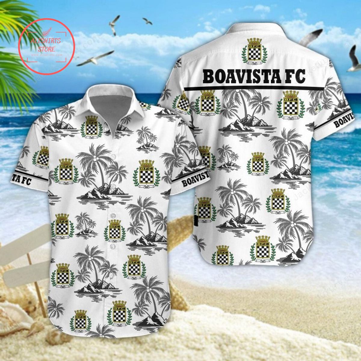 Boavista FC Hawaiian Shirt and Shorts