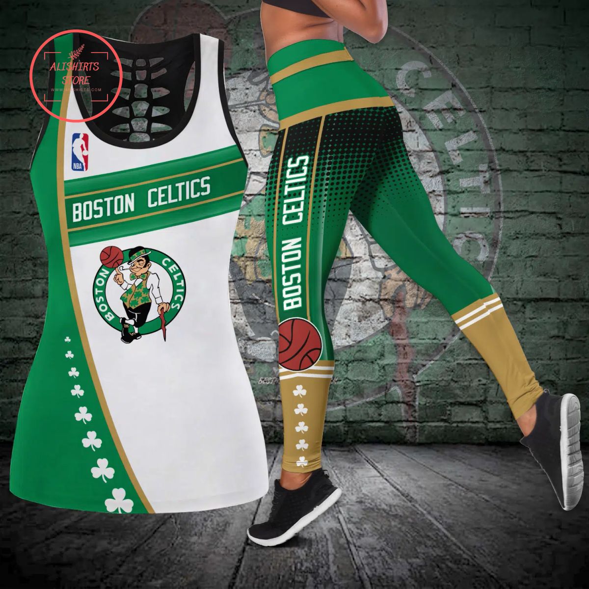 Boston Celtics Combo Tank Top and Leggings