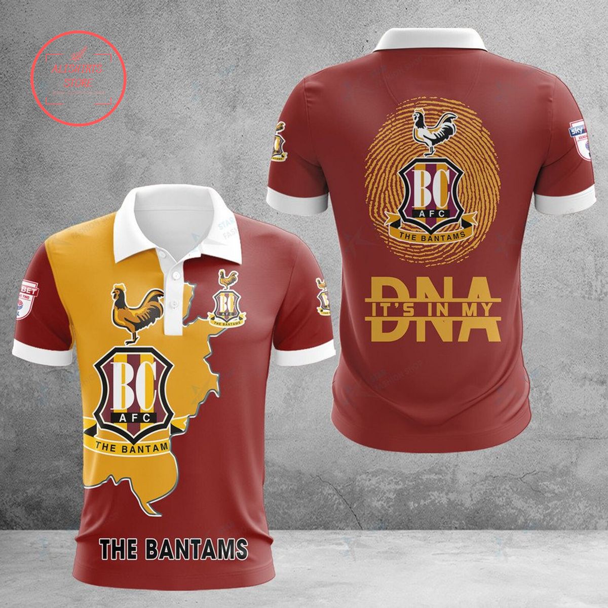 Bradford City The Bantams DNA Polo Shirt